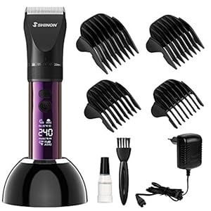 Cortapelo Hombre, slopehill Cortapelos Profesional Máquina de Cortar Pelo Babero Eléctrico Pantalla LCD Cuchilla de…