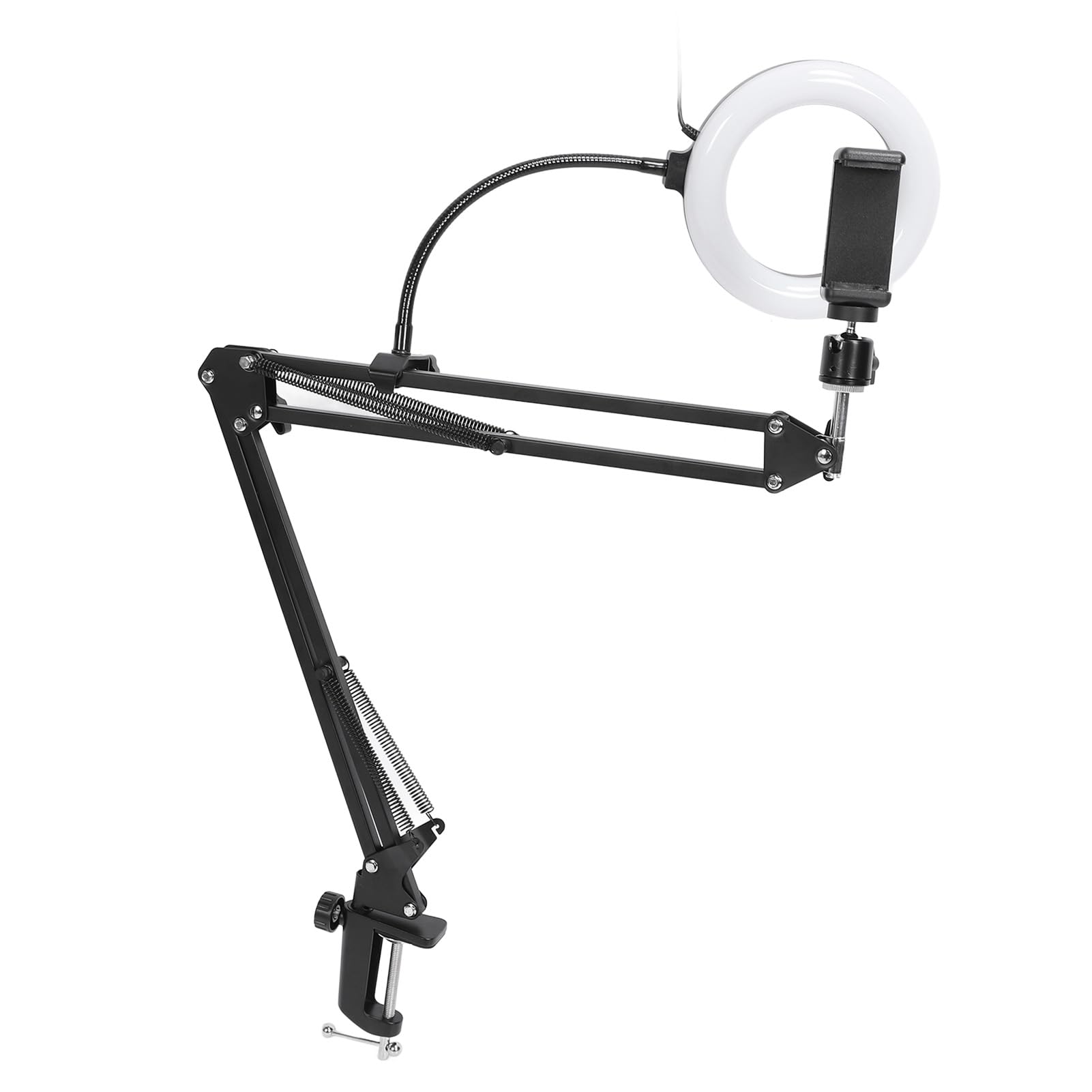 GOWENIC Video Creator Ring Light Arm Desk Clamp Mount