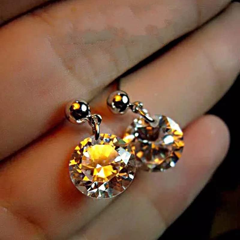 Boucles d'oreilles 2 carats en argent à porter du bureau aux grandes soirées