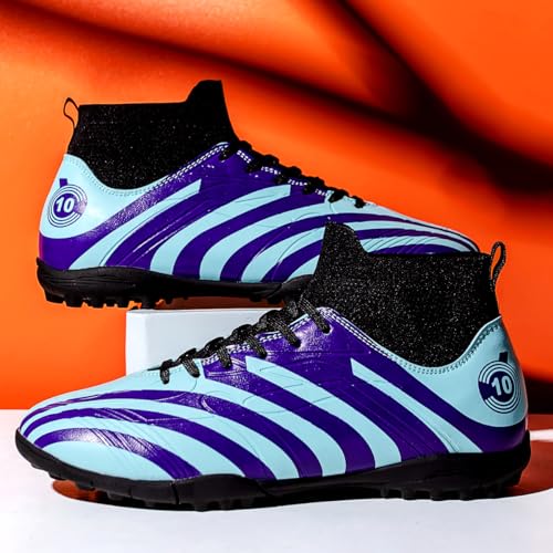 Men’s Durable Outdoor Soccer Cleats - Anti-Slip, Easy Clean, Breathable Football Shoes for Turf, Grass, Training4