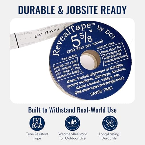 Cinta para Tejas RevealTape DCI 5 5/8" 200ft No Adhesiva miniatura 6