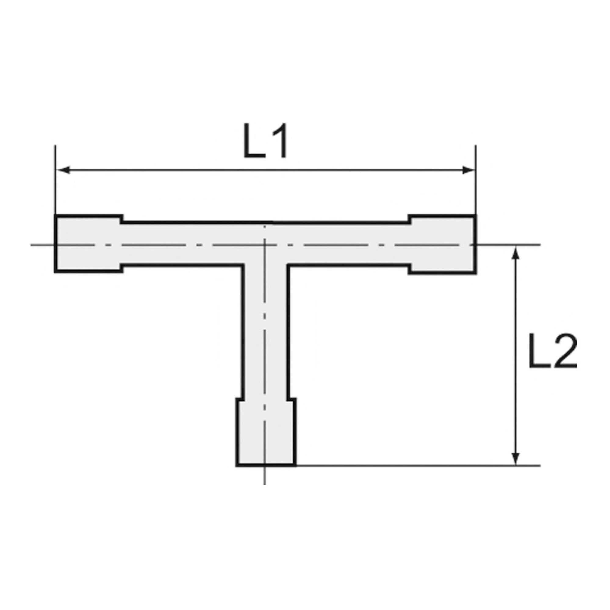 RIEGLER 134506-171 E - Conector en T para manguera (13 mm, latón, 1 unidad)