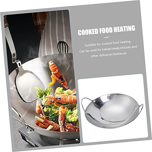 2 Piezas Wok de Acero Inoxidable para Cocina miniatura 4
