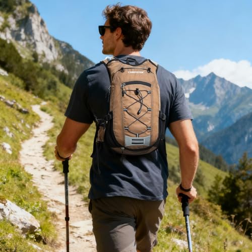 Carey STENHydration Backpack Cycling Pack Equipped 2L Water Bag(Khaki) - image 8