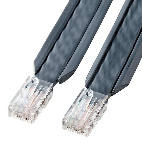 サンワサプライ アウトレット KB-CP5-10 アンダーカーペットLAN ケーブル 10m 箱にキズ、汚れのあるアウトレット品です。