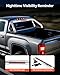 VEVOR Truck Bed Roll Bar, Universal Adjustable Sport Bar Compatible with Full-Size & Mid-Size Pickup/ 2014-2018 Chevrolet Silverado, with LED Brake Light, Stainless & Carbon Steel No Rack Included