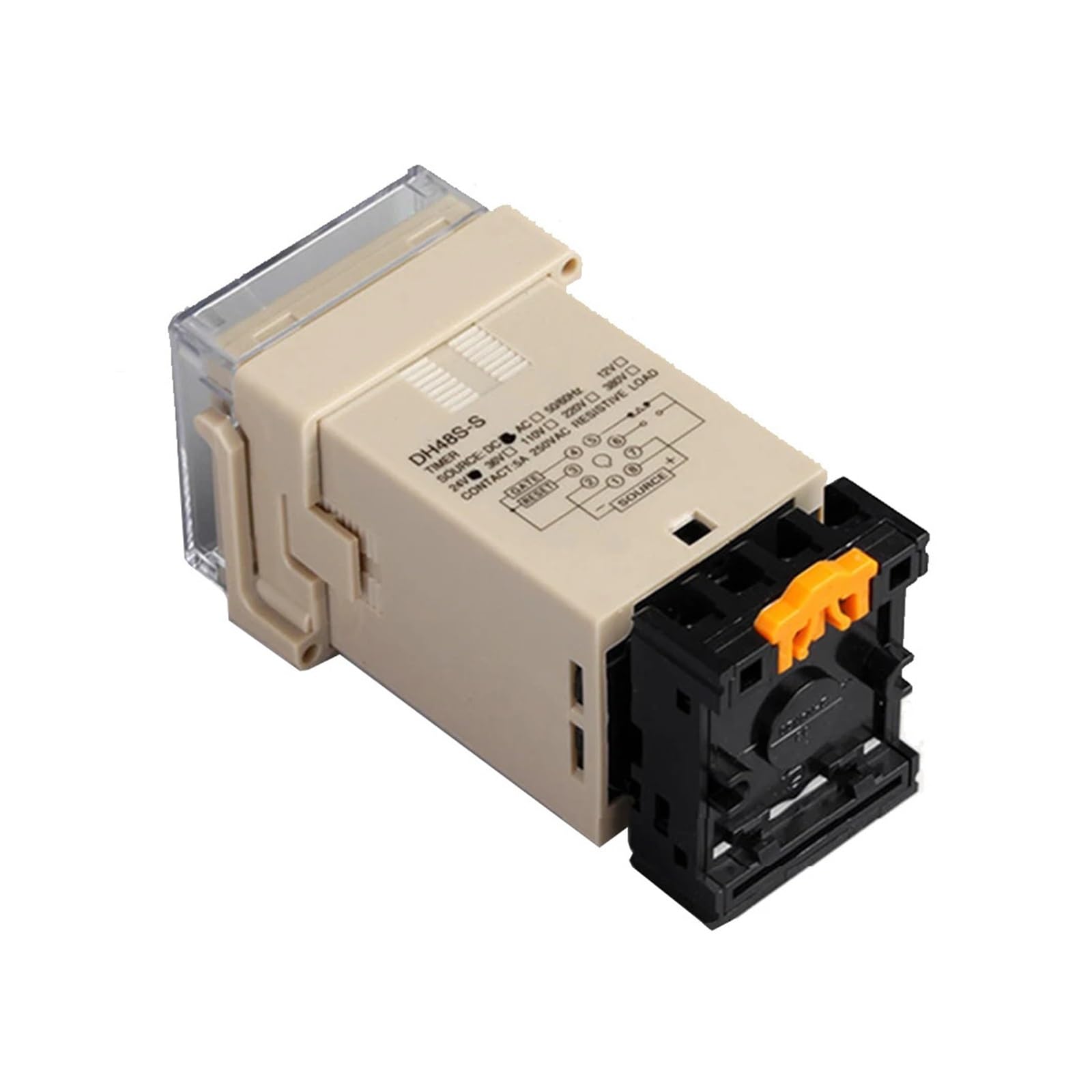 DH48S cyfrowy wyświetlacz czasu przekaźnik cyklu opóźnienia przekaźnik AC36V DC12V24V kontroler czasu (DH48S-1Z, AC DC 24V)