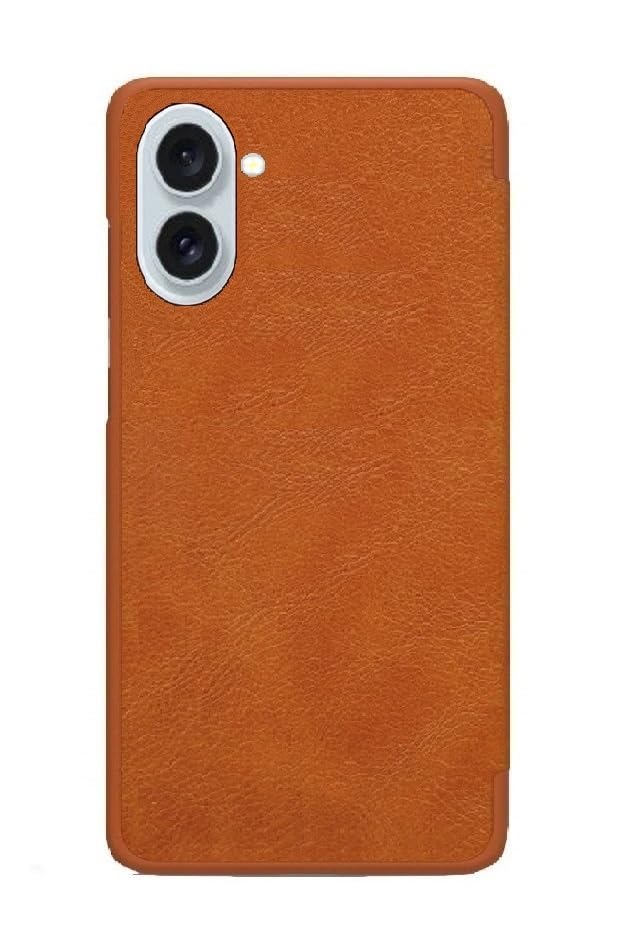 Image of WHITBULL Slim Magnetic Closer Stand Leather Flip Case Cover Compatible with OnePlus Nord CE5 5G / OnePlus Nord CE 5 5G - Brown