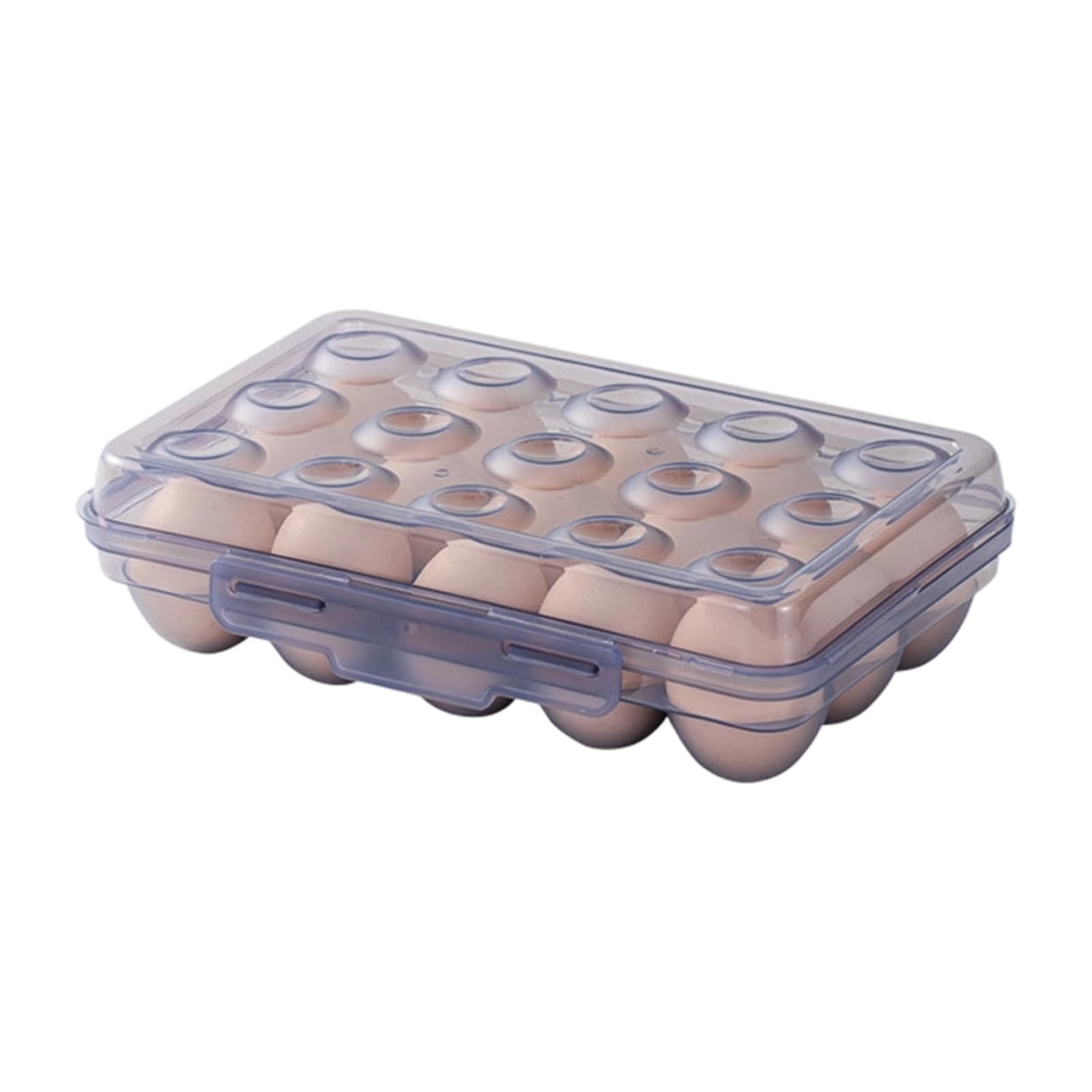 Buxuaaaa Multipurpose Eggs Tray for Household Kitchen Shatters Proof Clear Storage Solution Nonslip Base Kitchen Eggs Tray Freshness Preserving Holder