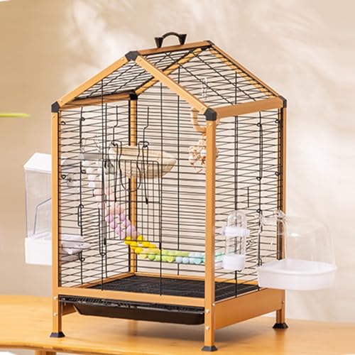 Septlib 鳥かご インコ ケージ ネジで補強 トリカゴ 鳥籠 外部給餌器とバスタブを接続可能 セキセイ オカメインコ お手入れ簡単 モニター 大型 鳥小屋 変形しにくい とりかご 文鳥 広々とした空間