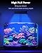 Pawfly 50 W Saltwater Aquarium Light for SPS & LPS Corals, Clip-On Dimmable LED Reef Light with Adjustable Brightness, Day/Night Modes, Timer, Blue RGB Violet UV Lighting for 1-40 Gallon Fish Tank