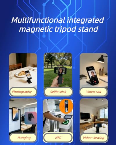 Trépied magnétique multi-angle portable pour iPhone 17 Pro Max RFID