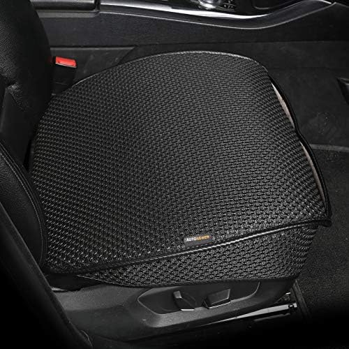 Auto Newer Summer Breathable Universal Four Seasons Car Seat Covers, Luxury Car Seat Cushion,Protectors for Front Seat Bottoms,Compatible with 95% Vehicles(Black,1PCS)