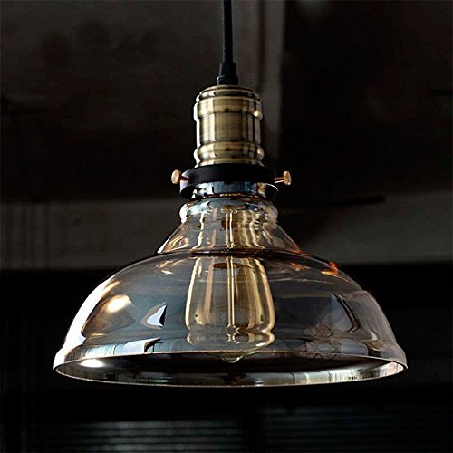 Pendente Retro Industrial Vidro Loft Luminária Vintage Lustre