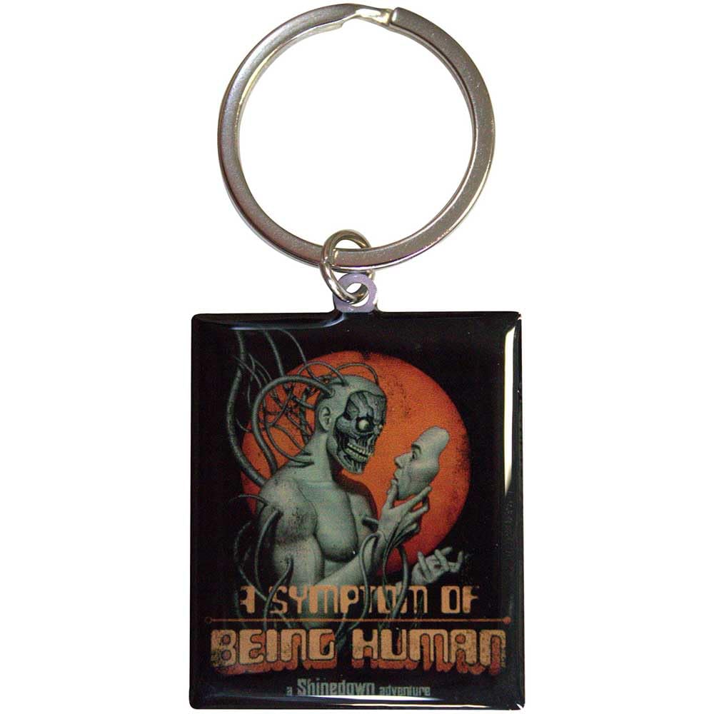 Rock Off Officially Licensed Products Unisex Multi-Colored Shinedown A Symptom Of Being Human Keyring Keyring One Size