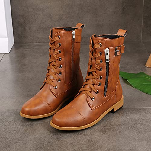 Bottes d'hiver style chevalier avec zip pour affronter le froid