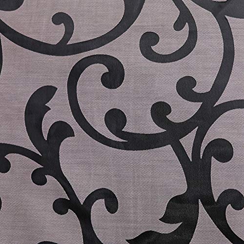 SCHOAL Roman Blind No Drilling Required Burnout Curtains Transparent Eyelet Roller Blind Curtains with Eyelets 1 Piece W x H 100 x 130 cm Pink - Image 4