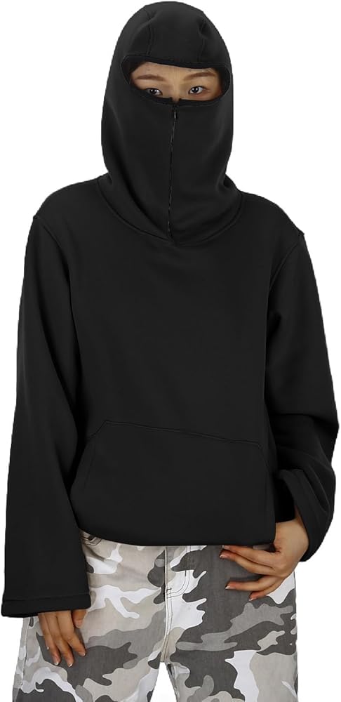 Amazon.com: Youth Balaclava Hoodie Boys Girls Y2k Hoodies with