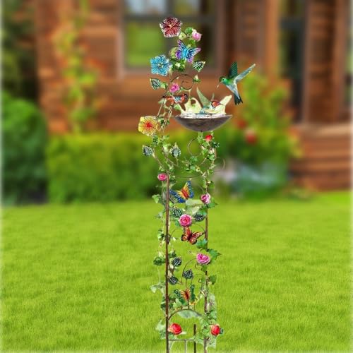 Bain d'oiseaux grand modèle pour contempler la nature depuis votre terrasse fleurie - 4