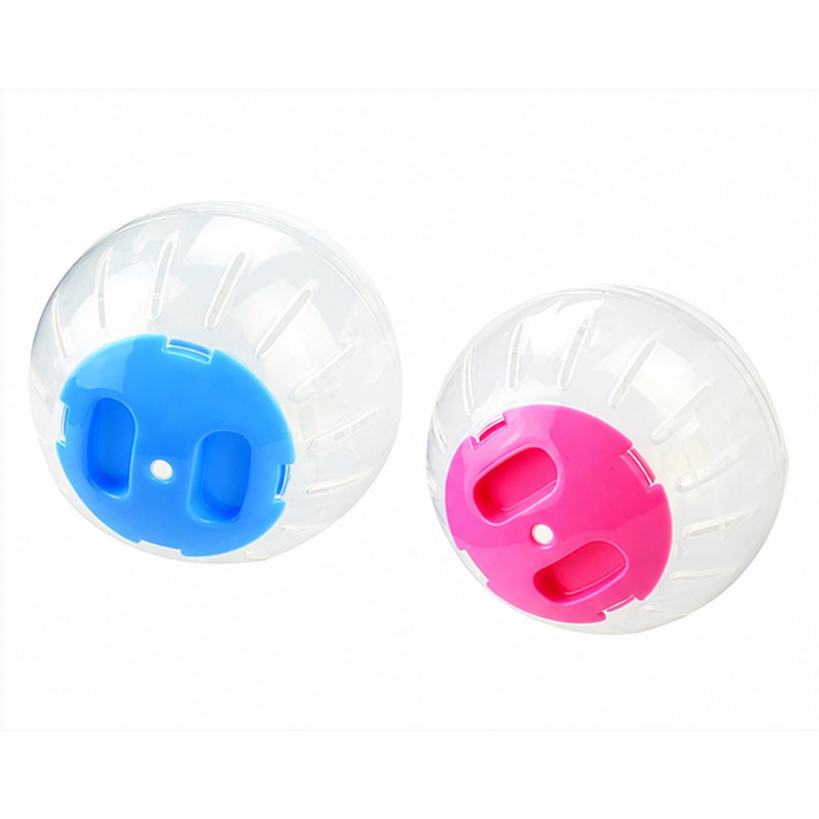 2PC Hamster Ball, 11.98cm Fitness Sphere Blue Pink for Gerbil Small Pets