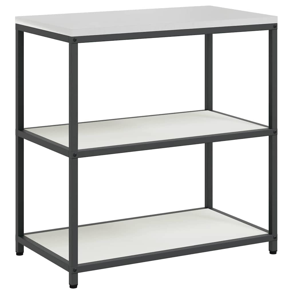 HATTEM zestaw do przechowywania kuchni, biały, ze stali walcowanej na zimno, 2-częściowy z 4 półkami i 2 drzwiami, 90 x 50 x 92 cm i 60 x 50 x 92 cm, miejsce do przechowywania do kuchni