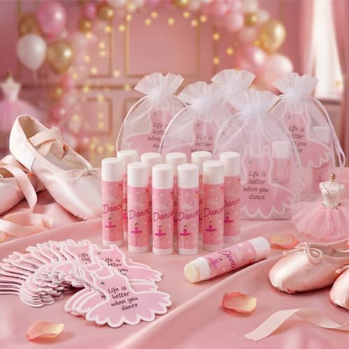 Loopeer 24 Set Dance Themed Lip Balms Gifts Bulk Competition Part...