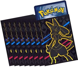Pokemon - Lucario Card Sleeves - Deck Protectors - x65 - Crown Zenith