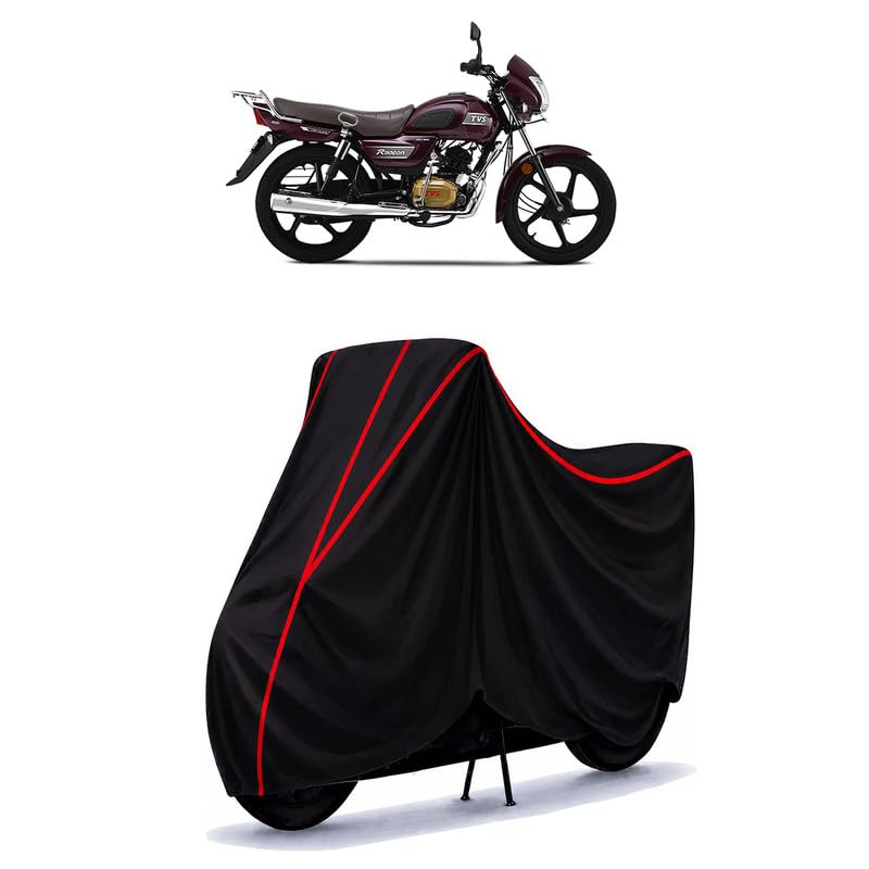 Image of Tone Edition Drum Water Resistant Bike Cover for All Motorcycles & Rain | Heavy Duty Taffeta Fabric | UV Protection, Dustproof, Scratchproof | All Weather Two Wheeler Body Cover with Elastic Bottom