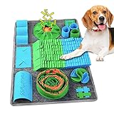 🐶【Rutschfeste tragbare hund schnüffelteppich】Die schnuffelteppich hunde hat einen rutschfesten Boden, der die schnüffelmatte hund an ihrem Platz hält und verhindert, dass der Hund die Matte verschiebt. Sie müssen nicht befürchten, dass die Matte umkippt. Die schnüffelteppich für hunde klein kann zur Aufbewahrung zusammengerollt werden und ist sehr leicht und tragbar, so dass sie sowohl für Aktivitäten im Haus als auch im Freien geeignet ist.