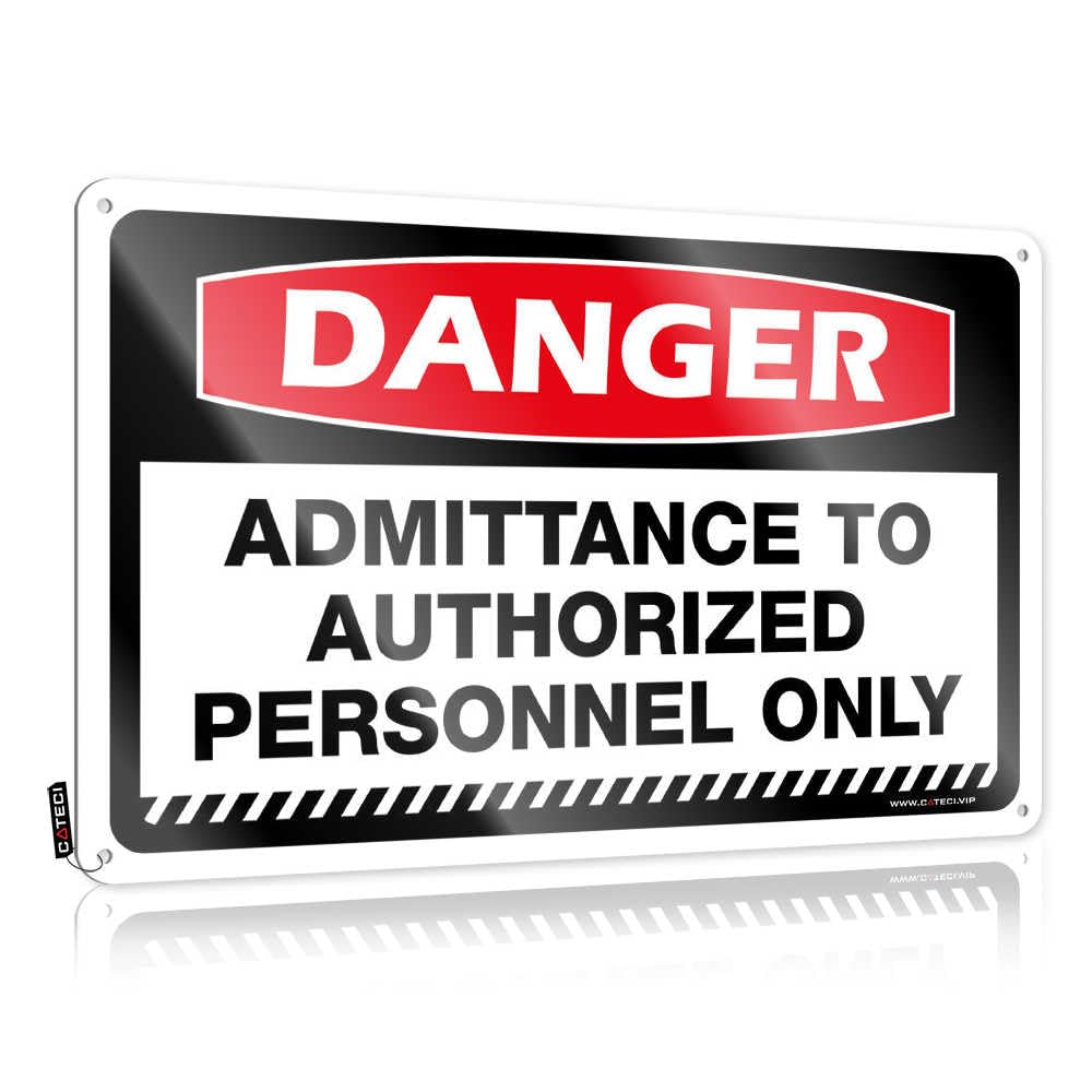 Wall Art Grunge Restroom Weathered Soft Area Danger Admittance To Authorized Personnel Only - Easy To Hang Art(30X40CM)
