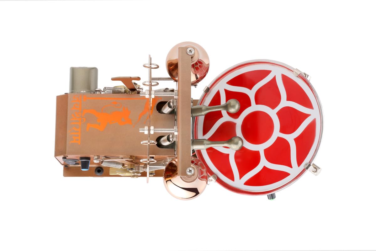 J.K.I Fully Automatic Electric Aarti Machine with Mayur & Shankh Nagara for Home Temple, Satsang and Pooja Room 1