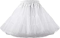Vista 1 de Women Tutu Petticoat Dance Half Slips Coplay Tulle Underskirt Crinoline Layered Party