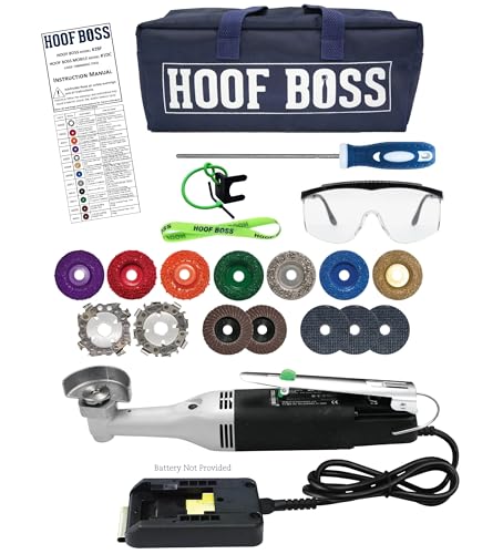 Hoof Boss - Trim-It-All Mobile Hoof Trimmer Set - Battery Powered – Requires 20 Volt Battery Not Included