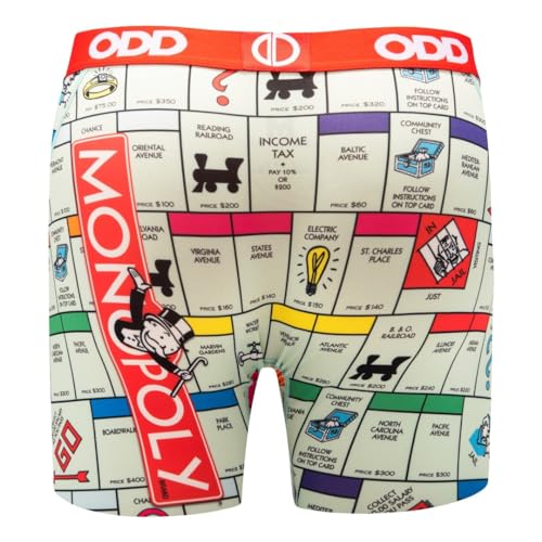 Odd Sox Men's Boxer Brief, Monopoly Board Game, Fun Novelty Underwear2