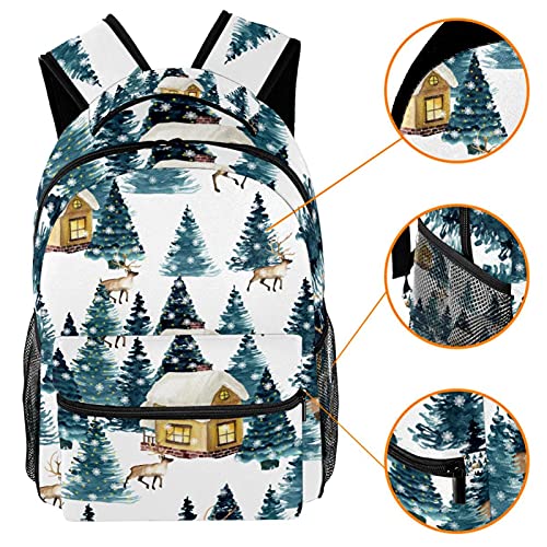 Sac à dos de Noël imprimé vert, l'idée cadeau multicolore idéale pour elle et lui