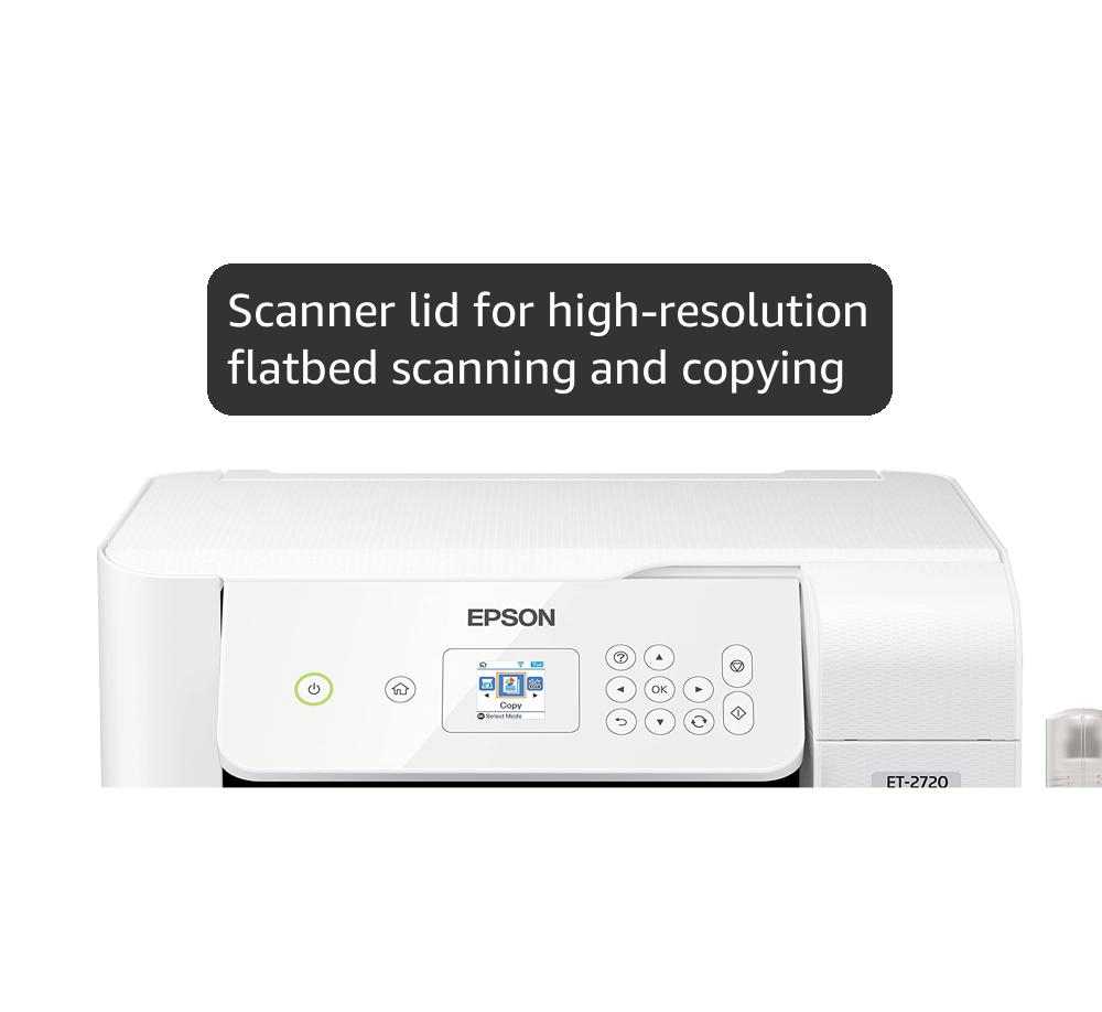 EPSON ET-2720 ホワイト プリンター Amazon.com: Epson 愛普生EcoTank ET-2720 無線彩色多功能印表機附掃描