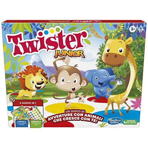 Twister Junior Hasbro Gaming - Alfombrilla de Juegos de Doble