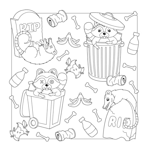 Image of The Creepy Cute Creatures Coloring Book: 30 Pretty Scary Animal Coloring Pages for Wildly Adorable Fun! (Creepy Cute Gift Series)