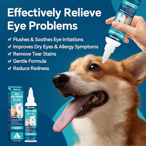 WEALLIN Advanced Eye Drops for Dogs and Cats, Gentle Formula Dog Eye Drops, Soothes Irritations Removes Tear Stains Improves Allergy Symptoms & Dry Eyes - Safe for All Animals, 4.06 OZ - Thumbnail 2