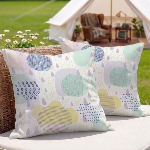 �N�b�V�����J�o�[�����F�h�� ���O 2���Z�b�g 50x50 cm ���l�� ���ʈ�� ���� ���O�p �N�b�V���� �P�[�X ���� �O ���p �A�E�g�h�A �L�����v �x�����_ �� �e���X �\�t�@�[�p (�x�[�W��) 3Z-238