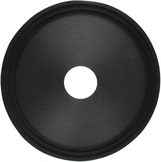 Fielect 12 inches Paper Speaker Cone Subwoofer Cones Drum Paper 2 inches Inner Diameter with 2 Cloth Surround 1Pcs