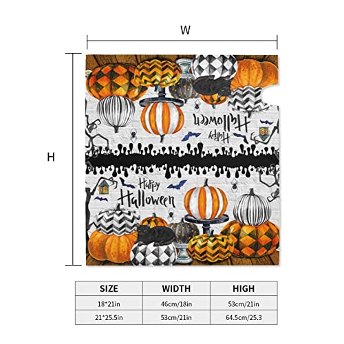 Image of Halloween Mailbox Cover Fall Pumpkin Decorative Mail Box Covers Magnetic Halloween Mailbox Post Cover Home Garden Decor Outdoor Standard Size 18 X 21inch