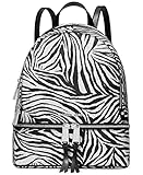 Michael Kors Rhea Zip Medium Backpack Bright White Multi One Size