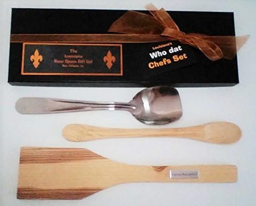 Listing Louisiana roux spoon item Who Dat Chefs Set 14 inch black