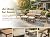 SONDERVIBE Beige 6-Piece 7-Seat Patio Conversation Set, Steel Frame Outdoor Sofa with Acacia Wood Coffee Table & Ottomans