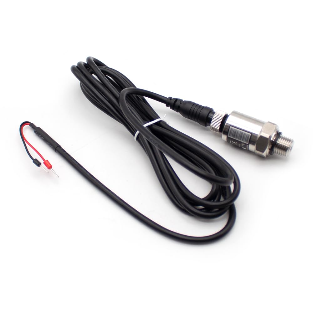 Cavo del Trasduttore di Pressione PT-506 IP68, Sensore Idraulico del Gas Dell'acqua del Trasmettitore di Pressione 0-10Bar/0-16Bar/0-25Bar 4-20mA G1/4 (Testa dritta,0-10Bar)