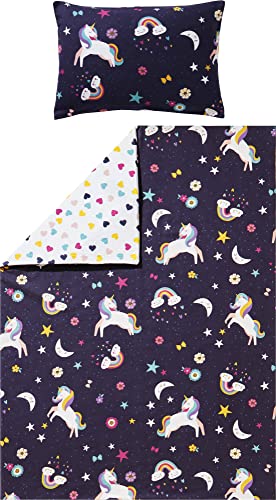 Erwin Müller Kinder-Wendebettwäsche Feinbiber bunt Größe 1x 100x135 cm...