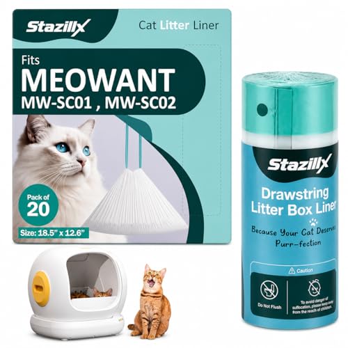 Cat Litter Liners Compatible with Meowant Litter Box MW-SC01/MW-SC02 – 20 Count, Extra Thick, Heavy Duty - image 7