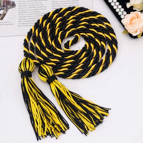 Image of GraduationMall Graduation Honor Cord 68 inch BlackGold