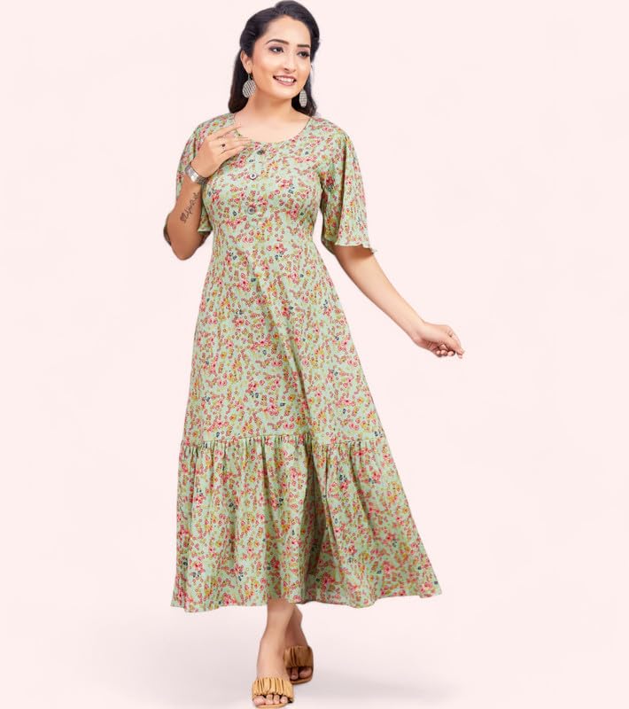 Image of Polyester Floral Regular Women Kurta